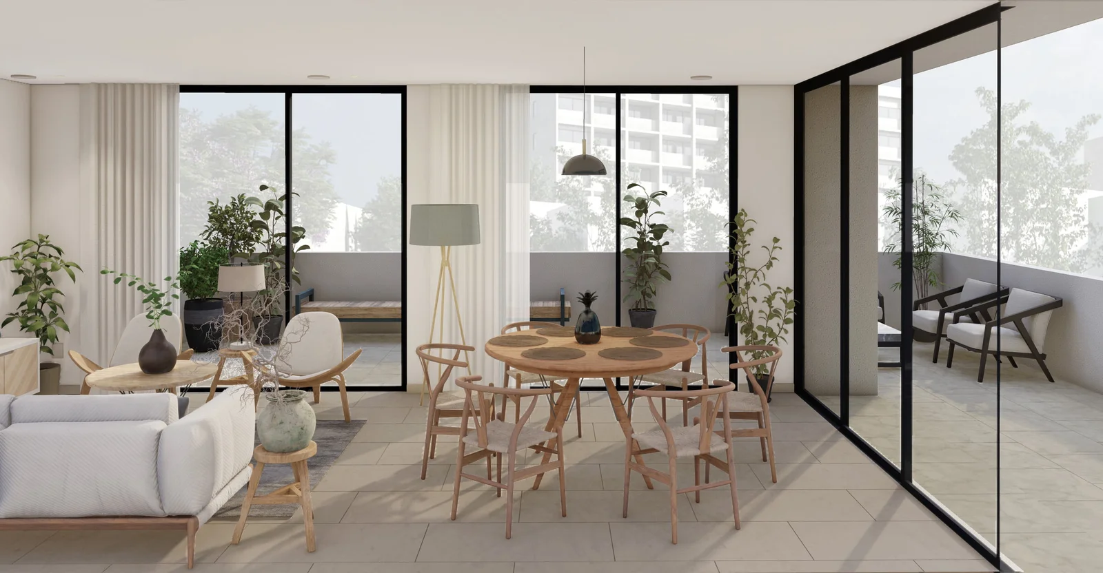 Altos Juriquilla. Sonido ambiente, cocina equipada, área de lavado interior y terraza