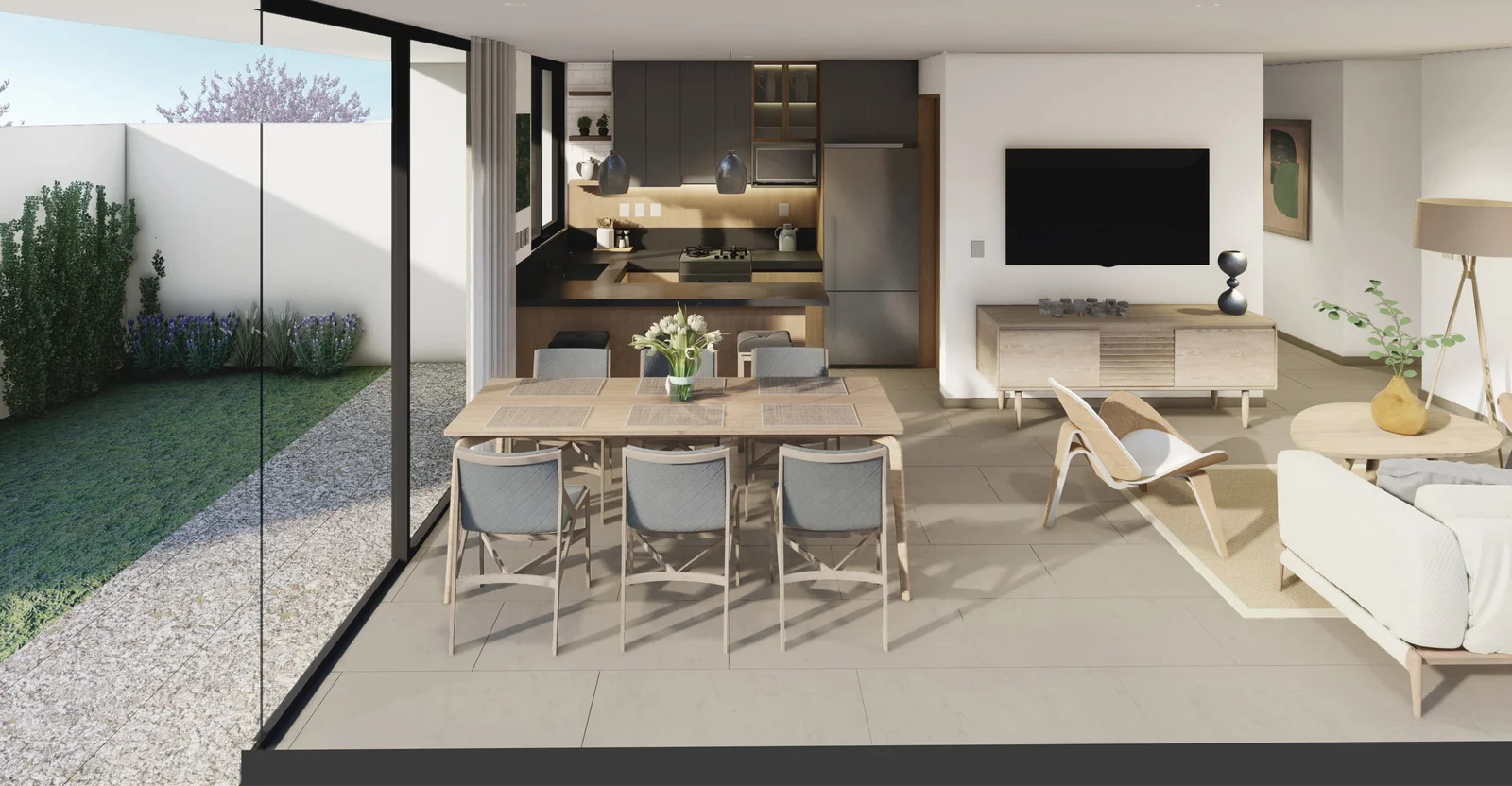 Zibatá. Cocina equipada, terraza, área de lavado y sonido ambiente