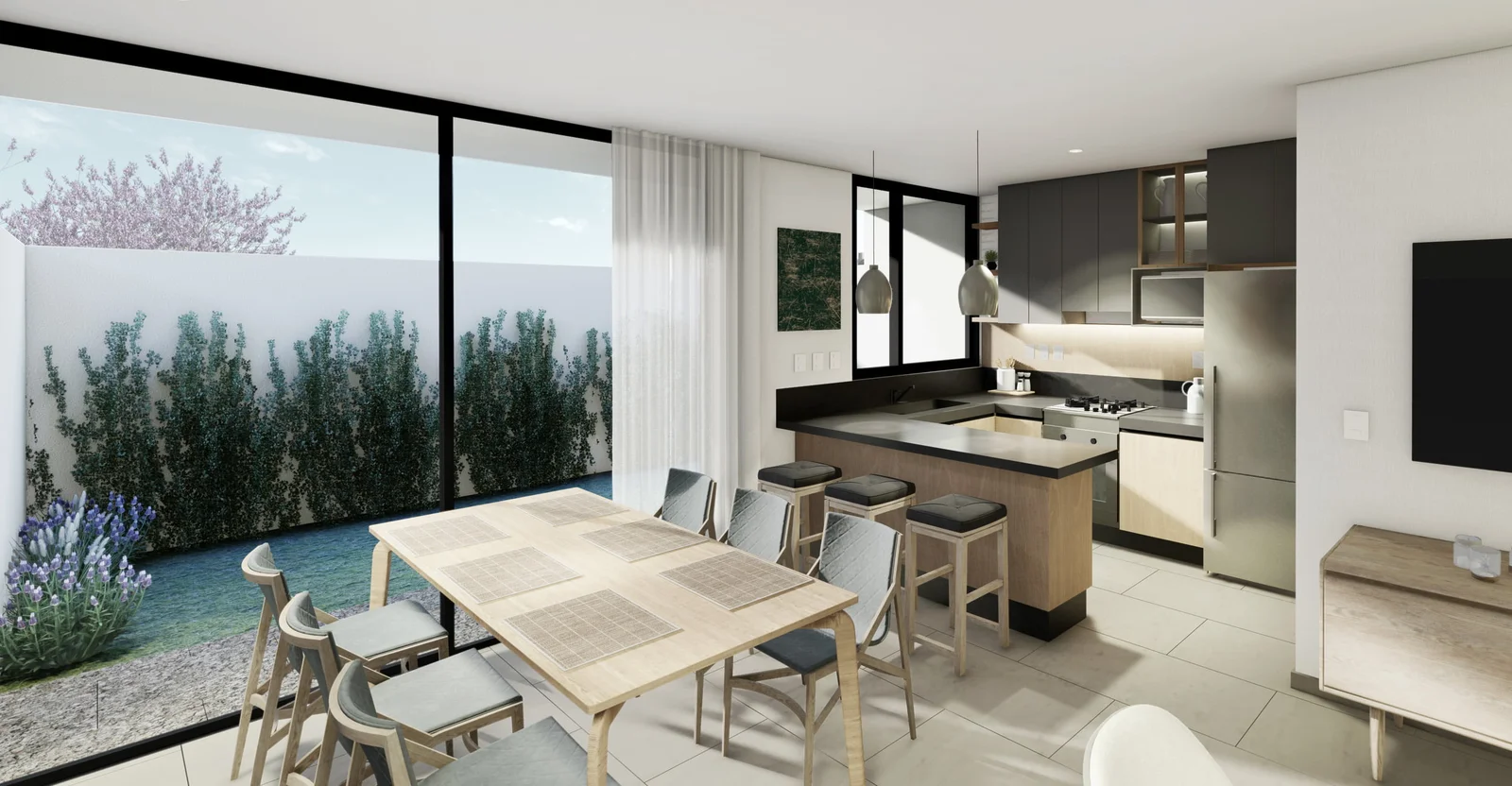Zibatá. Cocina equipada, terraza, área de lavado y sonido ambiente