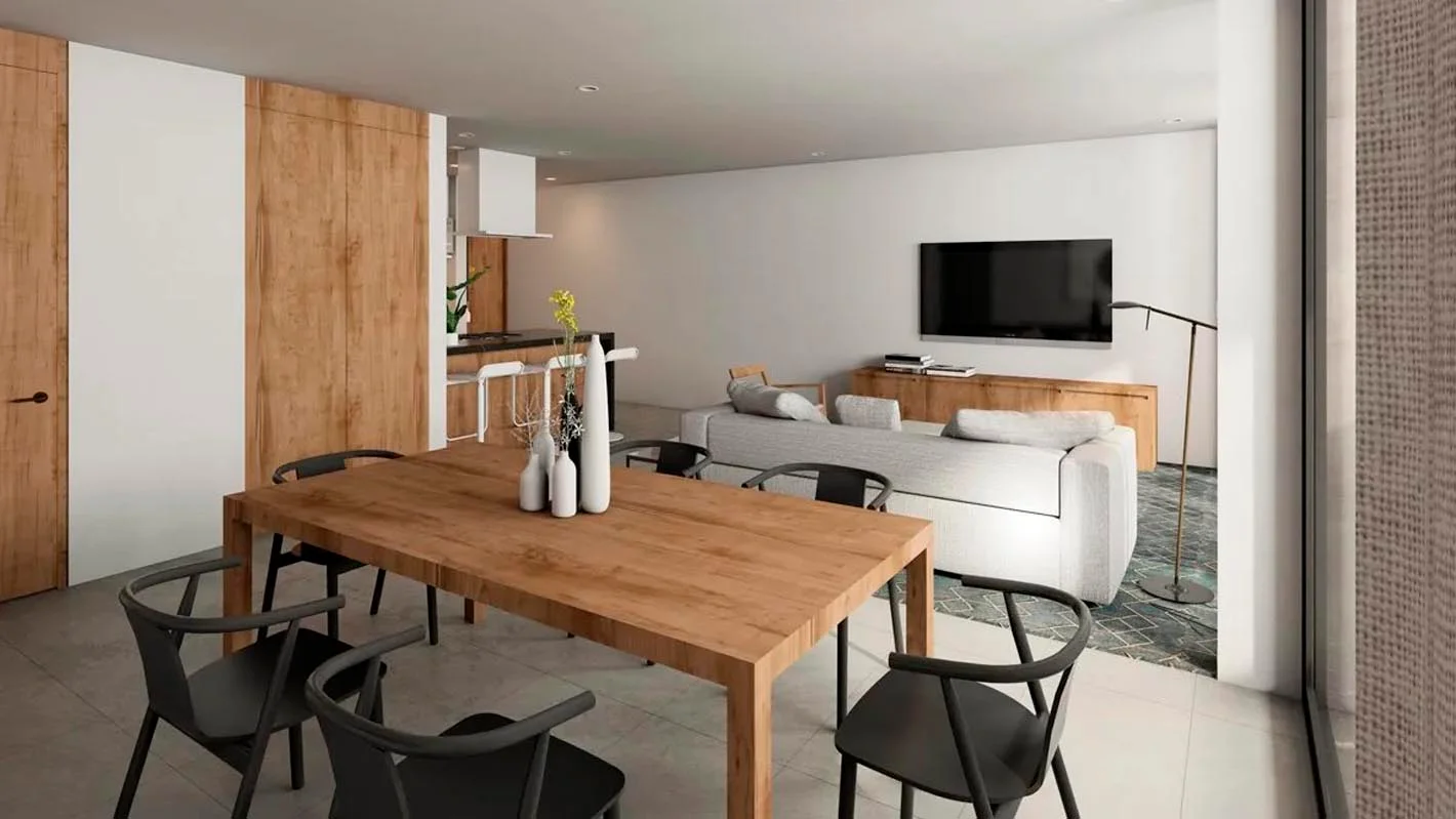 Zibatá. Cocina equipada, área de lavado y sonido ambiente